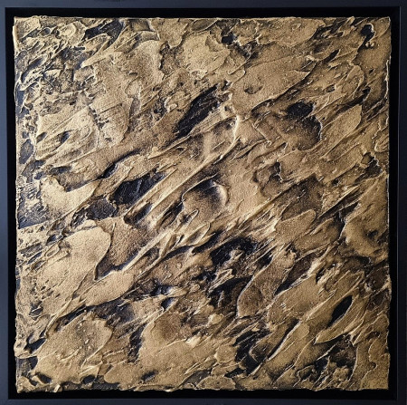 SMC 162.....40x40x4cm--mixed media on canvas...gerahmt